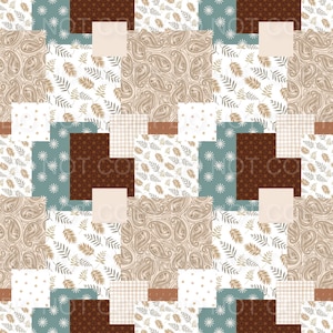 boho patchwork seamless file