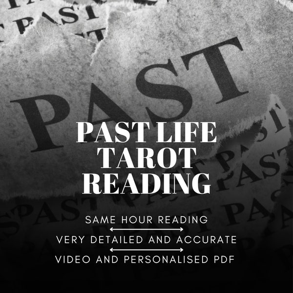 Past Life Tarot Reading, Who were you in your past life? Tarot Reading, Same Hour Tarot Reading, Fast Delivery, Very Detailed, Fast Taro