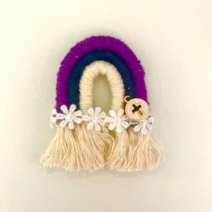 Rainbow Keychain or Magnet Custom- Christian inspired