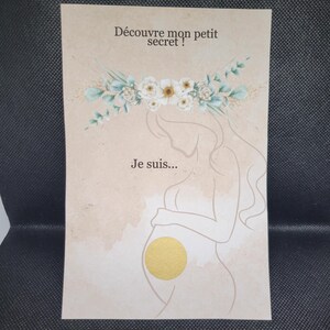 Carte à gratter annonce sexe bébé personnalisé