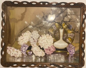 Zara ElWood Original Gouache Painting of Hydrangeas 1930s