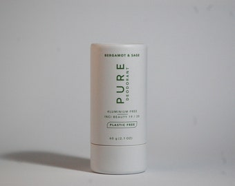 Natural Deodorant, Plastic Free Packaging - Bergamot & Sage | Pure Deodorantcyclable