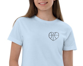 Youth Basketball Heart Tee