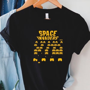 Gamer T-Shirt, Atari Spiele Space Invaders, Gamer Shirt, lustiges Gaming T-Shirt, Männer Frauen Kinder, Gamer Geschenk, Gaming Geschenk, Geschenk für ihn Inaktiv