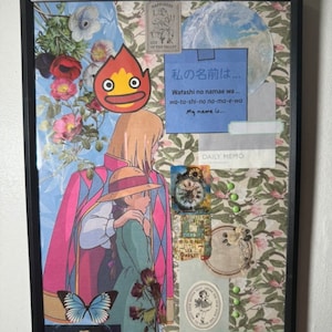 Studio Ghibli Howls Flyttande slott fotoram rumsdekor