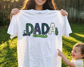 Dada Golf Design | Vatertags-Golfer PNG | Lustiges Golf Dad Shirt (Sublimationsdownload)