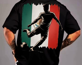 Mexikanischer Spieler Fußball PNG, Mexiko Flagge Fußball Fan Grafik, Vaterländischer Fußball Digital Download