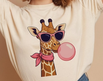 Giraffe Bubble Gum SVG | Safari Animal Print (Digital Download)