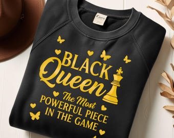 Arte de ajedrez de la Reina Negra PNG / Diseño de empoderamiento (Descarga digital)