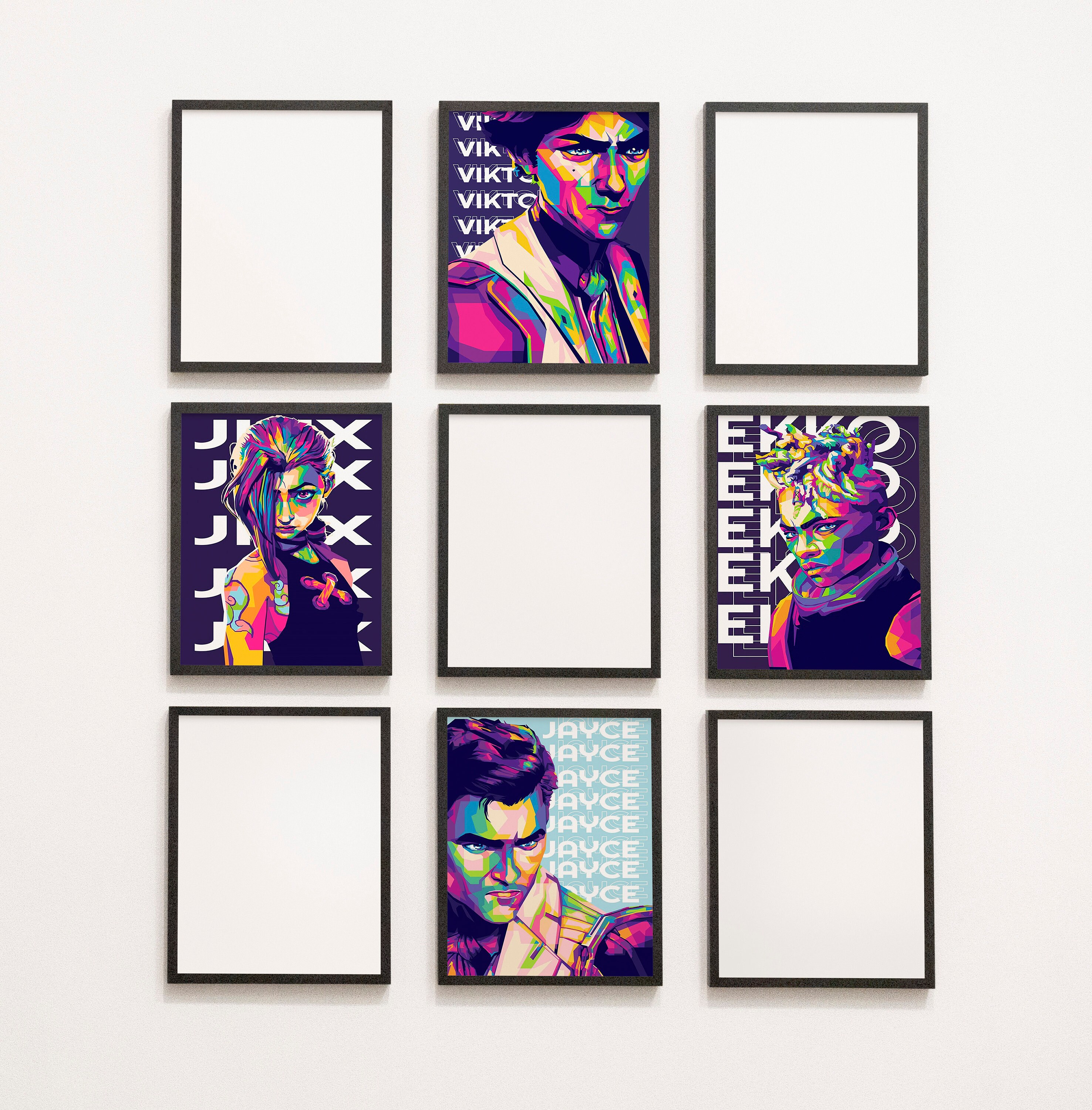 Arcane 4 Posters, Gaming Poster, Video Game Poster, Jinx and Powder ...