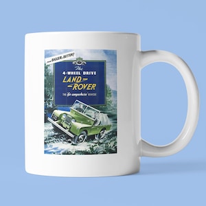 Land Rover inspired Bigger & Better mug Land Rover lover gift Land Rover Series 1 mug vintage Land Rover gift vintage car mug Christmas gift