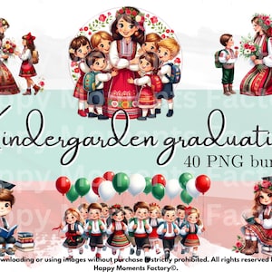 Bulgaria clipart, Bulgarian Teacher, Bulgarian kids, watercolour clipart, PNG, Kindergarden clipart, graduation clipart, Bulgarian foklore