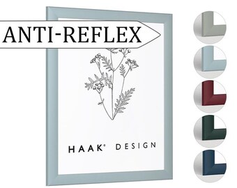 Damira ANTIREFLEX picture frame, anti-reflective, pastel colors, frame for pictures, posters, photos, puzzles, MDF, acrylic glass, pastel green, pink, blue