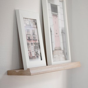 Schilderijplank voor schilderijlijsten en decoratie schilderijplank wandplank MDF zwart wit zilver