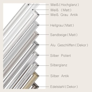 LEVI shadow gap frame for stretcher frames, canvas shadow gap frame, canvas frame, MDF, black, white, silver, gold, wood, painting, custom-made image 5