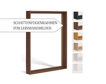 Cornice con fuga ombra "Frieda" Cornice formato XXL per quadri su telaio e quadri su tela fino a 4 cm di profondità fai da te