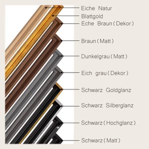 LEVI shadow gap frame for stretcher frames, canvas shadow gap frame, canvas frame, MDF, black, white, silver, gold, wood, painting, custom-made image 6
