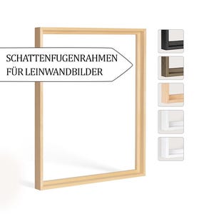 Schattenfugenrahmen Hanni zum Selberbauen XXL Größen Leinwand Keilrahmen Rahmen