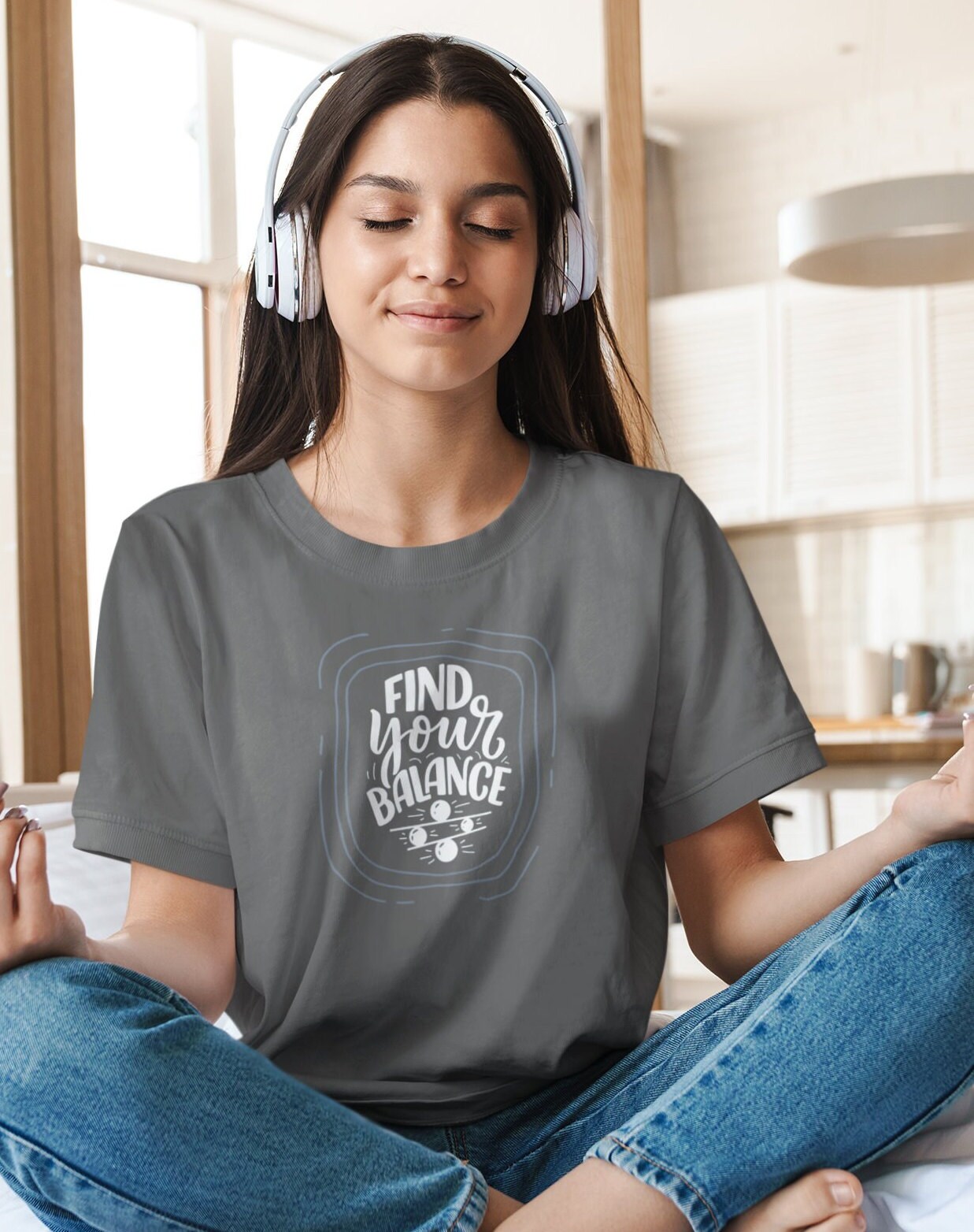 Find Your Balance T-shirt, Yoga Balance Tee, Custom Brand Shirts ...