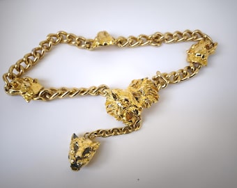 GIANNI VERSACE Vintage Gold Runway Belt F/W 1992