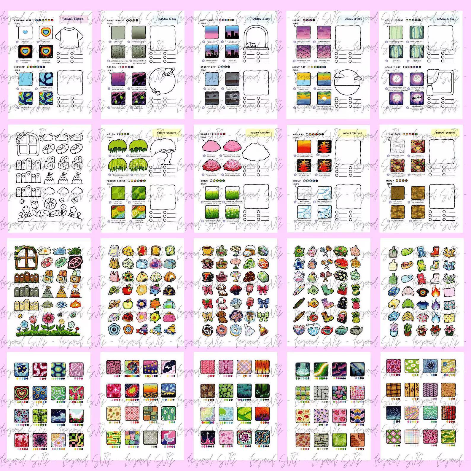 How to Draw Patterns Coloring Book Bundle, Bold and Easy Coco Wyo ...