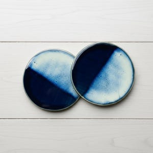 Handmade Stoneware Coaster – Glazed Ceramic Pottery, Cork Back zdjęcie 6