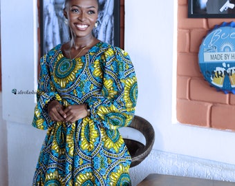 Afrofashion ananse ntentan dress