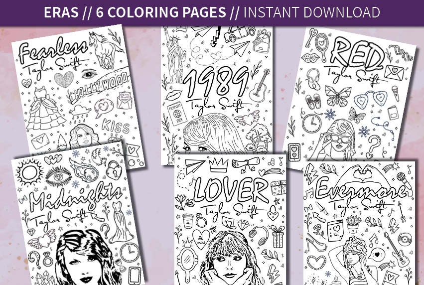 21+ Taylor Swift Coloring Sheet