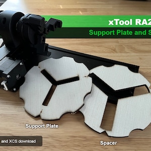 xTool RA2 Pro Piastra di supporto rotante e distanziale per buratti di grandi dimensioni