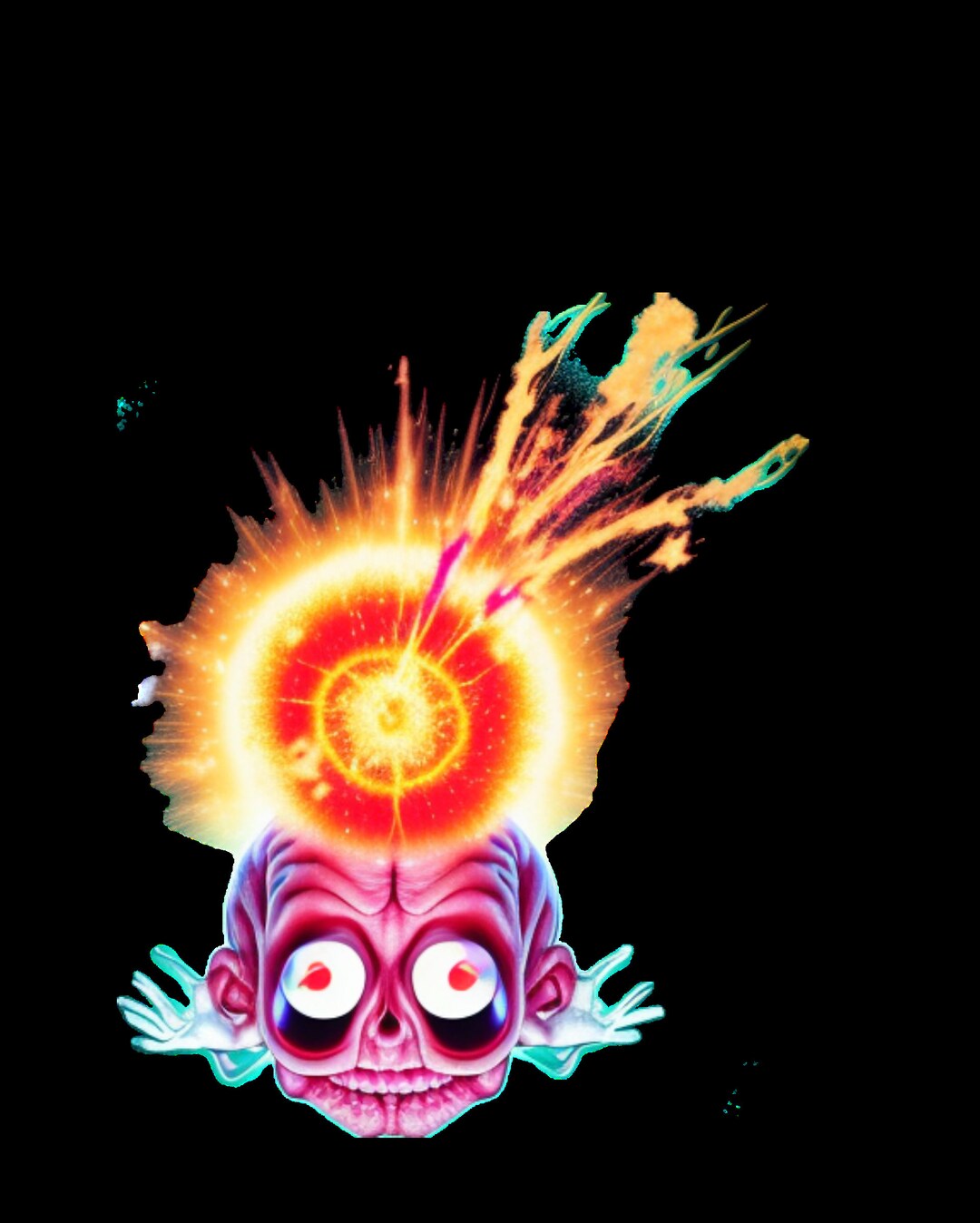 Exploding Brain Transparent Background Graphic - Etsy