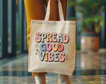 Retro Groovy Spread Good Vibes PNG: Daisy Flower Clipart (Digital Download)