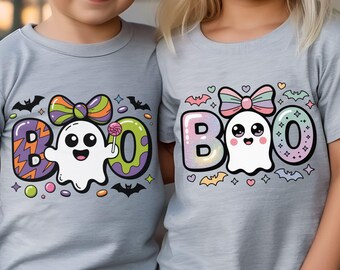 BOO Ghost PNG Bundle: Halloween Sublimation Clipart (Digital Download
