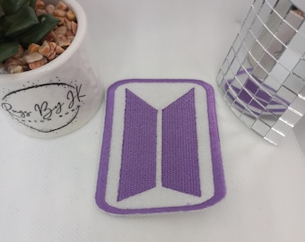 Naszywka do prasowania z haftowanym logo BTS: K-Pop Army