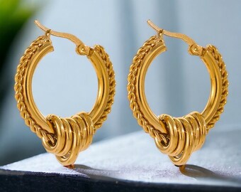 Hoop Earrings, Huggie Earrings, Dainty Earrings, Huggie Hoop Earrings, Gold Hoops, Cute Earrings, Unique Earrings