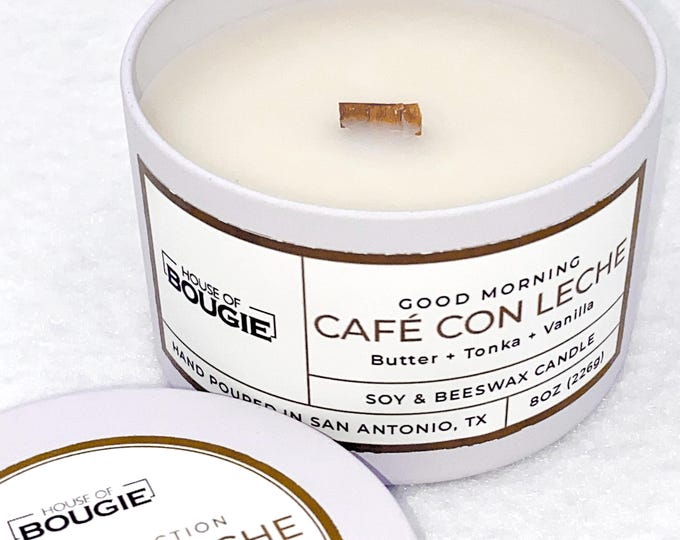 Café con Leche/Soy & Beeswax Candles