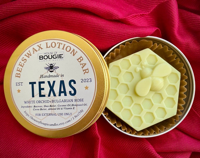 Lotion Bar. Organic Beeswax.