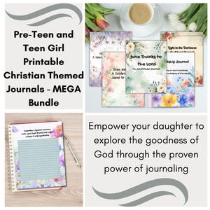 Pre-Teen and Teen Girl Printable Christian Themed Journals - Mega Bundle