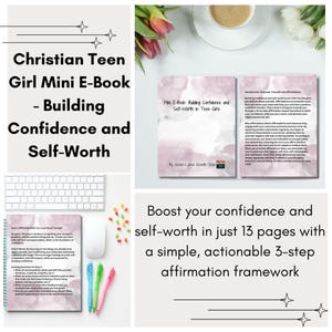 Mini E-book para adolescentes cristãs - Estrutura simples de 3 etapas para construir confiança e autoestima