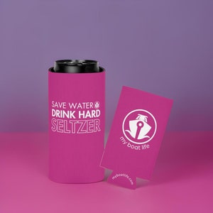 slim can hard seltzer coolie koozie