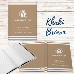 custom boat captains log book personalized boat name location