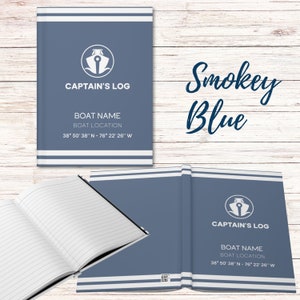 custom boat captains log book personalized boat name location