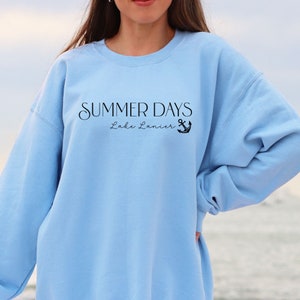 personalized boat name and baby river lake location sweatshirt for boaters