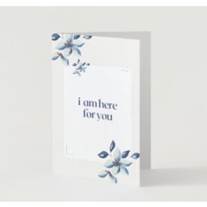 Imprimable Je suis là pour vous, carte de condoléances, carte de deuil, carte de chagrin, carte de deuil, carte de perte, désolé pour votre perte