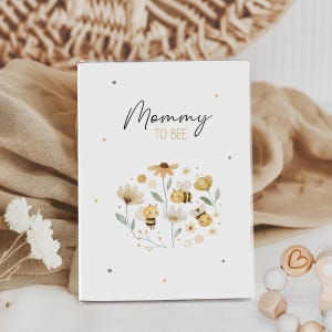 Mutterpasshülle Mommy to bee, Hülle für den Mutterpass, Hülle Mutterpass, Geschenk zur Schwangerschaft, Mutterpass Geschenk, Schwangerschaft