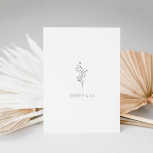 Impfpasshülle, Hülle für Impfpass, minimalistische Hülle Impfausweis, Boho Impfpass, Impfausweis, Schutzhülle Impfpass, Impfausweis Schutz