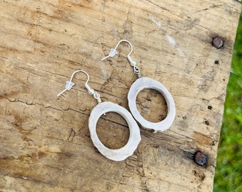 Mule Deer Antler Hoop Earrings