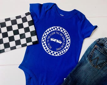 Demolition Derby Baby or Toddler Onesie - Petal to the Floor -Demolition Derby - Baby Shower Gift - Baby Boy - Baby Girl