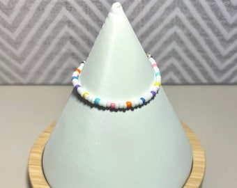 Confetti Multicolor Seed Bead Baby, Toddler, Child, Adult Bracelet - Western Baby Jewelry - Mama and Mini - Baby Shower Gift