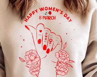International Women's Day 2024 8th March Women's Day Svg Women Power Svg Strong Woman Svg Girl Boss Svg Female Empowerment Women's Power PNG