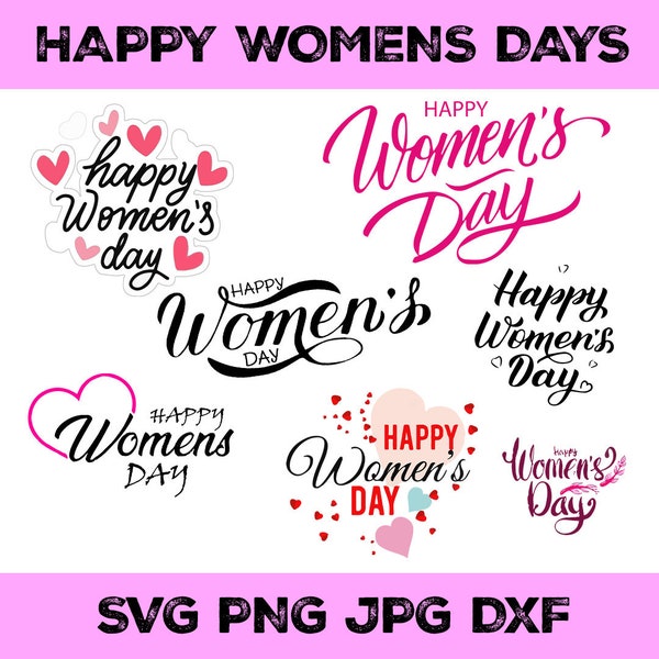 Women's Day SVG Happy International Women's Day 2024 Svg Png, Women 8 March Svg Png Digital Download